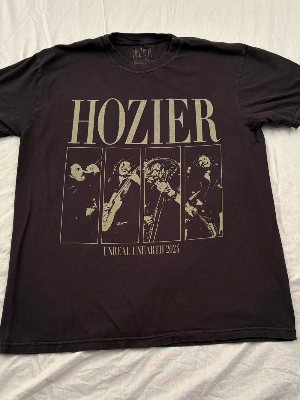 Hozier Men’s L Unreal Unearth 2024 Tour Black Graphic Band T-Shirt